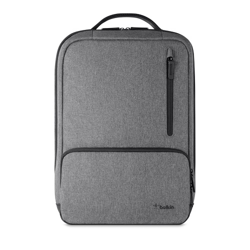 Belkin Classic Pro Backpack - Grey (F8N900btBLK), Ultimate Comfort, Stylish, professional design, Dedicated protection for laptop and tablet