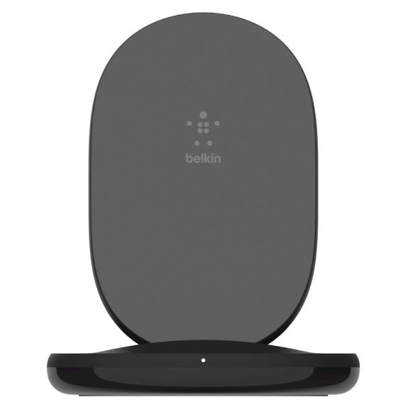 Belkin BOOST↑CHARGE™ 15W Wireless Charging Stand + QC™ 3.0 24W Wall Charger - Black (WIB002AUBK), Fast Wireless Charging, Case Compatible Up to 3MM