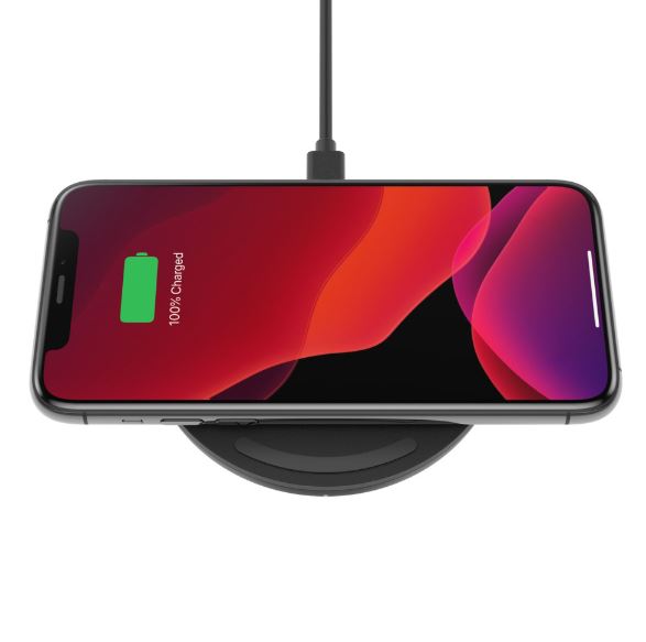 Belkin BOOST↑CHARGE™ Wireless Charging Pad 15W - Black (WIA002AUBK), Fast Wireless Charging, Case compatible up to 3mm, LED Indicates Charging Status