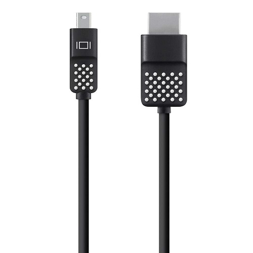 Belkin Mini DisplayPort™ to HDMI® Cable, 4k - Black (F2CD080bt06), High Definition support of up to 4k x 2k (3840 x 2160) at 30Hz, Mini DisplayPort