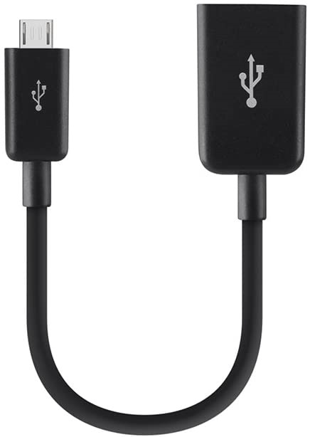 Belkin Micro USB On-The-Go Adaptor - Black (F2CU014btBLK), Small, compact & flexible ideal for portability