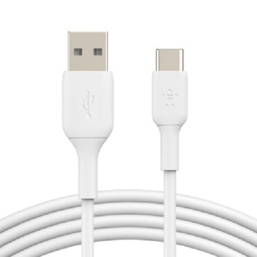Belkin BOOST↑CHARGE™ USB-C to USB-A Cable (3m / 9.8ft) - White (CAB001bt3MWH), USB-IF certified to ensure compatibility, Stay charged, synced