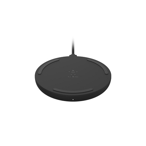 Belkin BOOST↑CHARGE™ 10W Wireless Charging Pad + Cable (Wall Charger Not Included) - Black (WIA001btBK), Fast wireless charging, Case compatible