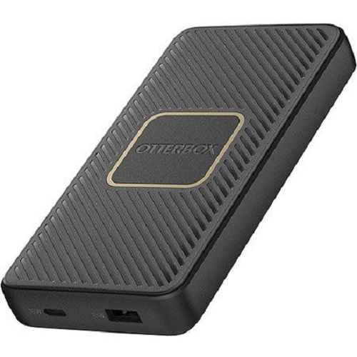 OtterBox Fast Charge Qi Wireless Power Bank 10,000 mAh - Black, (78-52566) Sleek, quality finish fits