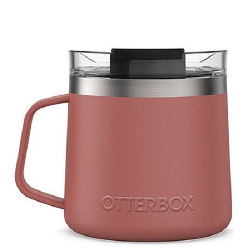 OtterBox Elevation 14 Mug - Baked Mud (77-63780), 100% Stainless Steel, Sweat-Resistant Design, Keeps Liquid Cold For Hours