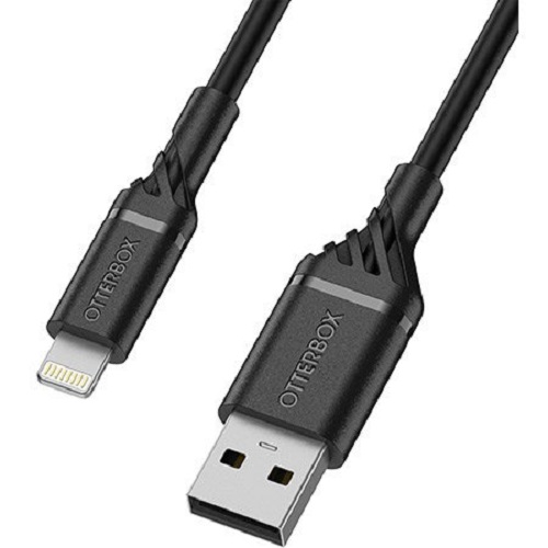 OtterBox Lightning to USB-A Cable 2M - Black (78-52630), Durable, Trusted And Build To Last, Designed To Work Flawlessly, Bend/Flex Tested 3000 Times