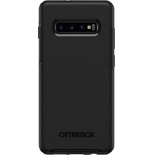 OtterBox Symmetry Series for Samsung Galaxy S10+ - Black (77-61443), Wireless Charging Compatible, Easy On/Off, Pocket-Friendly Design