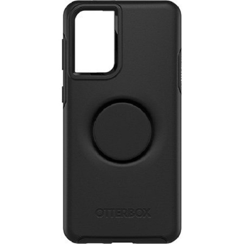 Otterbox Samsung Galaxy S21+ 5G Otter + Pop Symmetry Series Case - Black (77-81706), Integrated PopGrip, Swappable PopTop, Pocket-Friendly Design
