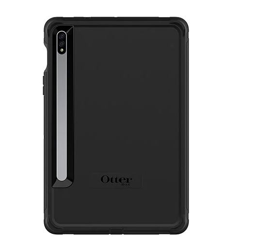 Otterbox Samsung Galaxy Tab S7 Defender Series Case - Black (77-65205), Multi-Layer Defense, Port Protection, Versatile Device Stand