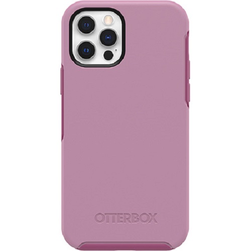 Otterbox Apple iPhone 12 and iPhone 12 Pro Symmetry Series Case - Cake Pop Pink (77-65416), Wireless Charging Compatible, Ultra-Thin Design