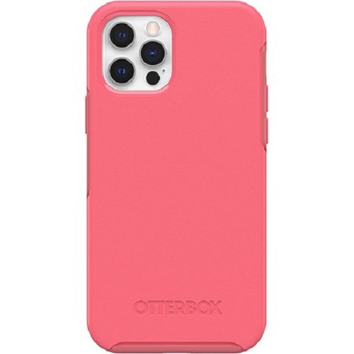 Otterbox Apple iPhone 12 and iPhone 12 Pro Symmetry Series+ Case with MagSafe- Tea Petal Pink (77-80494), Wireless Charging Compatible, Easy On/Off