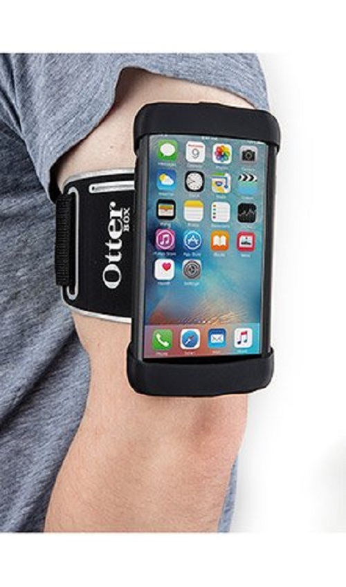 OtterBox Universal Armband - Black (78-50303), Sweat Resistant, Slim And Secure, Convenient Key And Cash Pouch,