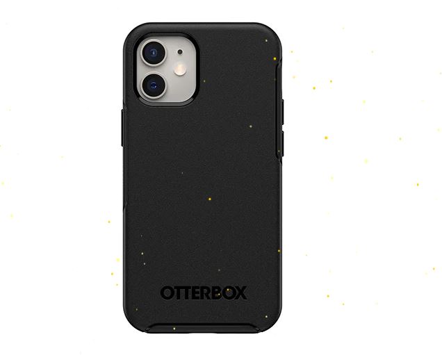 Otterbox Apple iPhone 12 mini Symmetry Series+ Case with MagSafe - Black (77-80137), Wireless Charging Compatible, Ultra-Thin Design, Easy On/Off