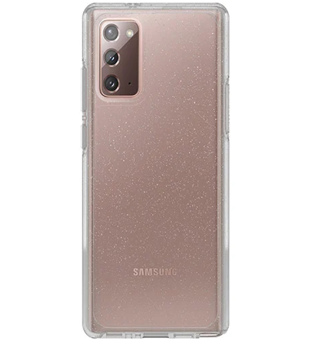 Otterbox Samsung Galaxy Note20 5G Symmetry Series Clear Case - Stardust Glitter (77-65264), Wireless Charging Compatible, Ultra-Thin Design