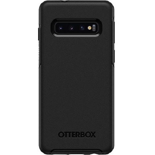 Otterbox Symmetry Series for Samsung Galaxy S10 - Black (77-61312), Drop Protection, Ultra-Slim, One-Piece Design, Easy On/Off, Port Covers Block Dust