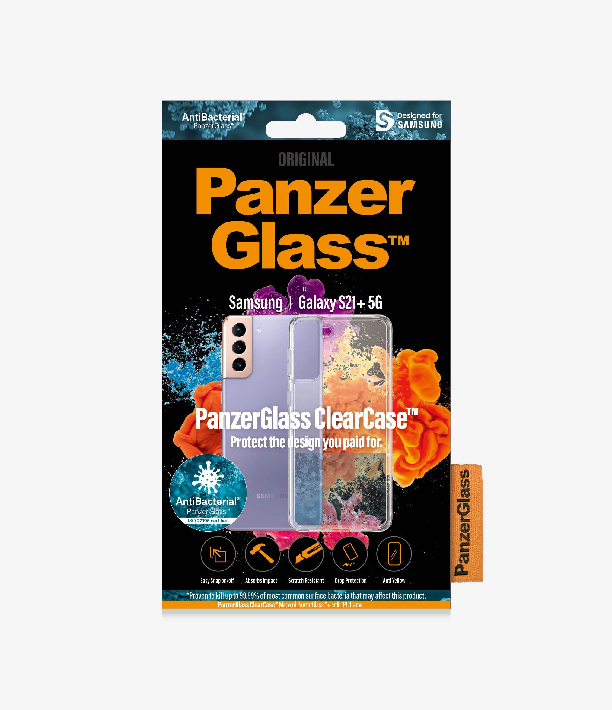 PanzerGlass™ ClearCase™ Samsung Galaxy S21+ - (0259), Protection against Drops and Dust, Compatible with wireless charging, Scratch resistant