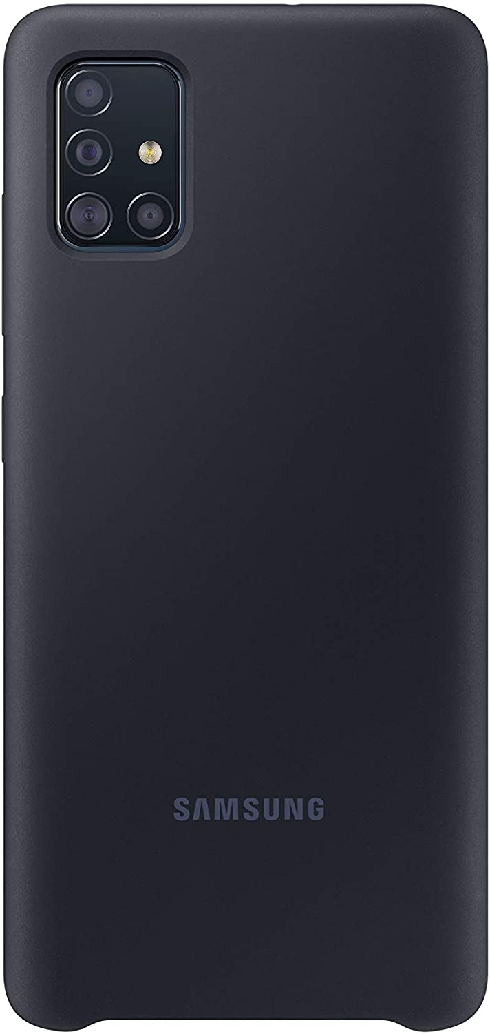 SAMSUNG GALAXY A51 SILICONE COVER BLACK-  Designed To Protect From Shocks And Bumps, 1.4mm Thick, Silky Smooth And Stylis