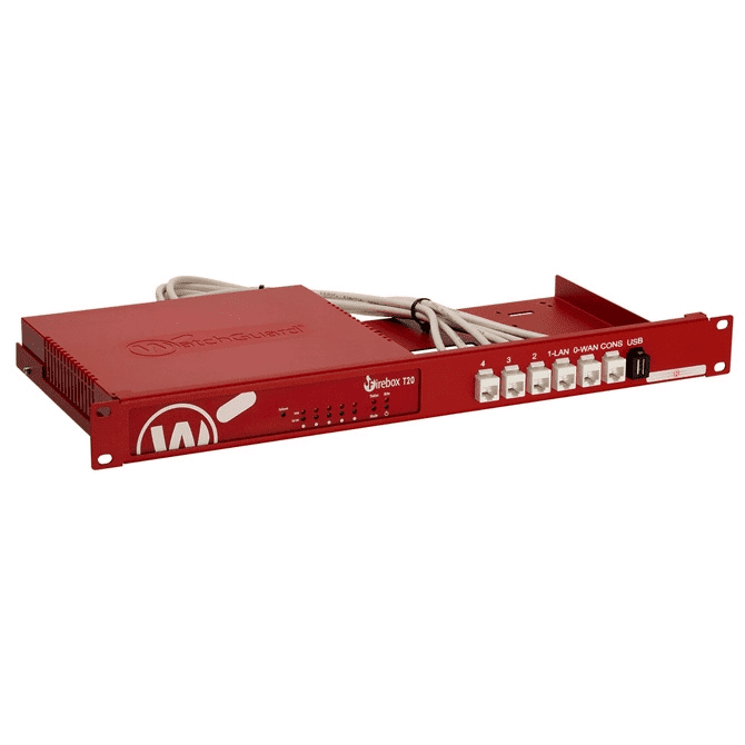 Rackmount.IT Rack Mount Kit for WatchGuard Firebox T20 / T40, Brings Connections To Front For Easy Access