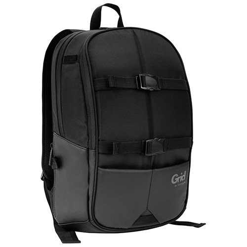 Targus 15.6' Grid Essentials High-Impact Protection Backpack/ Laptop/Notebook Bag - Black (LS)