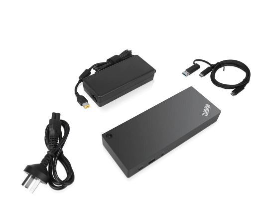 LENOVO ThinkPad Hybrid USB-C with USB-A Dock - Docking station - USB-C - 2 x HDMI, 2 x DP - GigE - 135 Watt - for Tablet 10; Selected ThinkPad Models