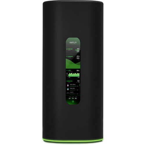 Ubiquiti Amplifi Alien Mesh Router - Wi-Fi 6 - Dual Radio - 4x Gigabit Ethernet Ports on Router, Touch Screen Display