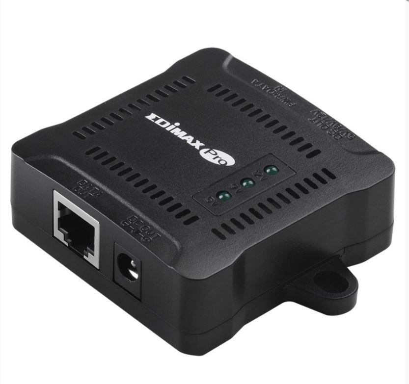 Edimax GP-101ST Pro IEEE 802.3at Gigabit PoE+ Splitter with Adjustable 5V DC, 9V DC, 12V DC Output, PoE Short Circuit Protection, Plug and Play