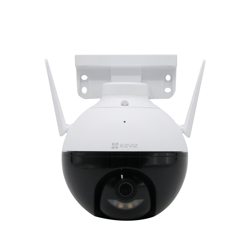 EZVIZ C8C, Outdoor Pan/Tilt Camera, AI-Powered Person Detection, Color Night Vision, Active Defense, IP65 Dust and Water Protection, Audio Pick-up