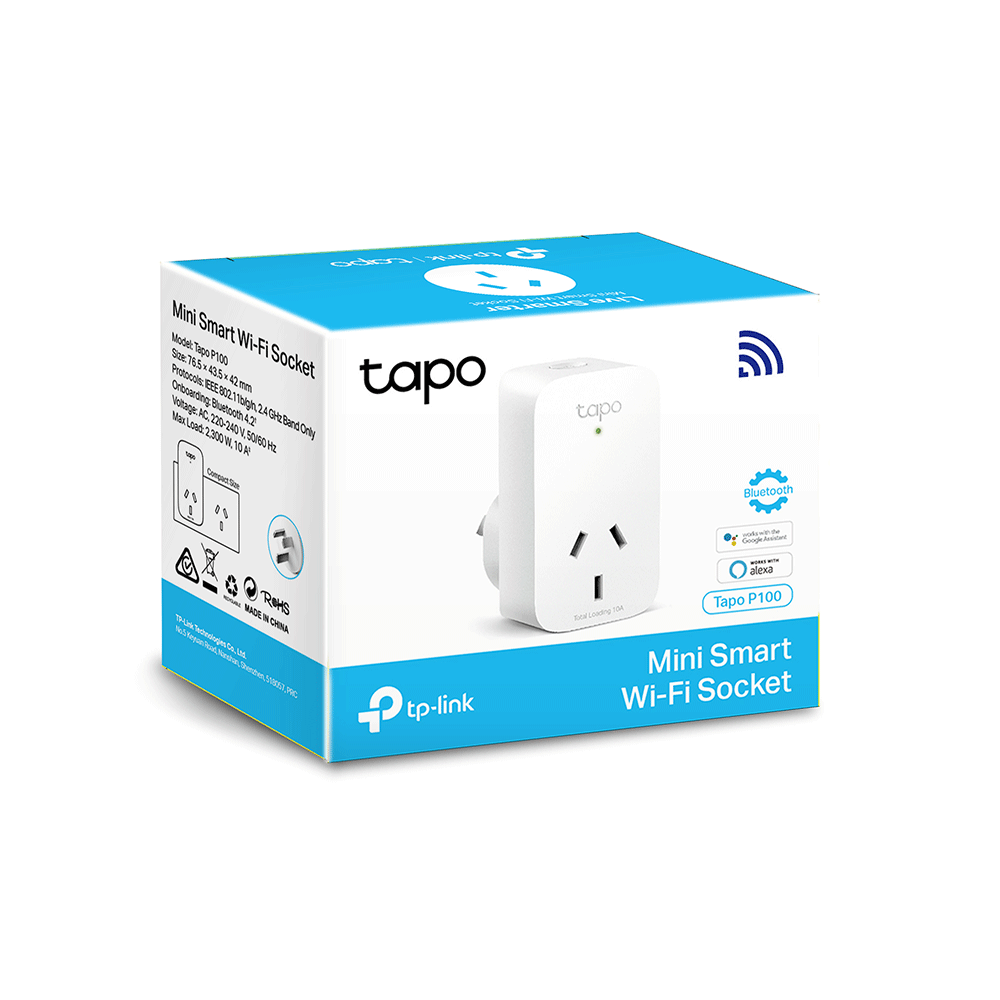 buy TP-Link Tapo P100(1-pack) Mini Smart Wi-Fi Socket Smart Plug online from our Melbourne shop