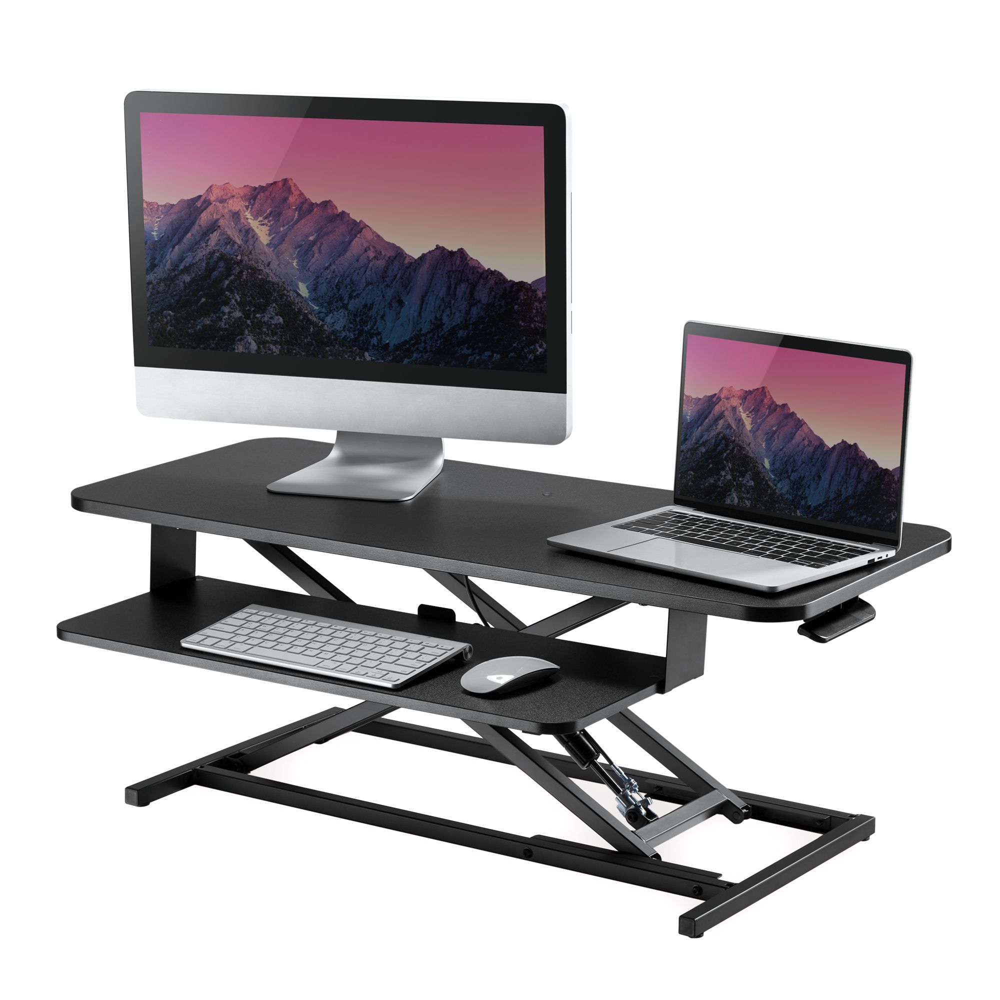 mbeat® activiva 95cm Large Ergonomic Sit-Stand Desk/Workstation with Keyboard Tray