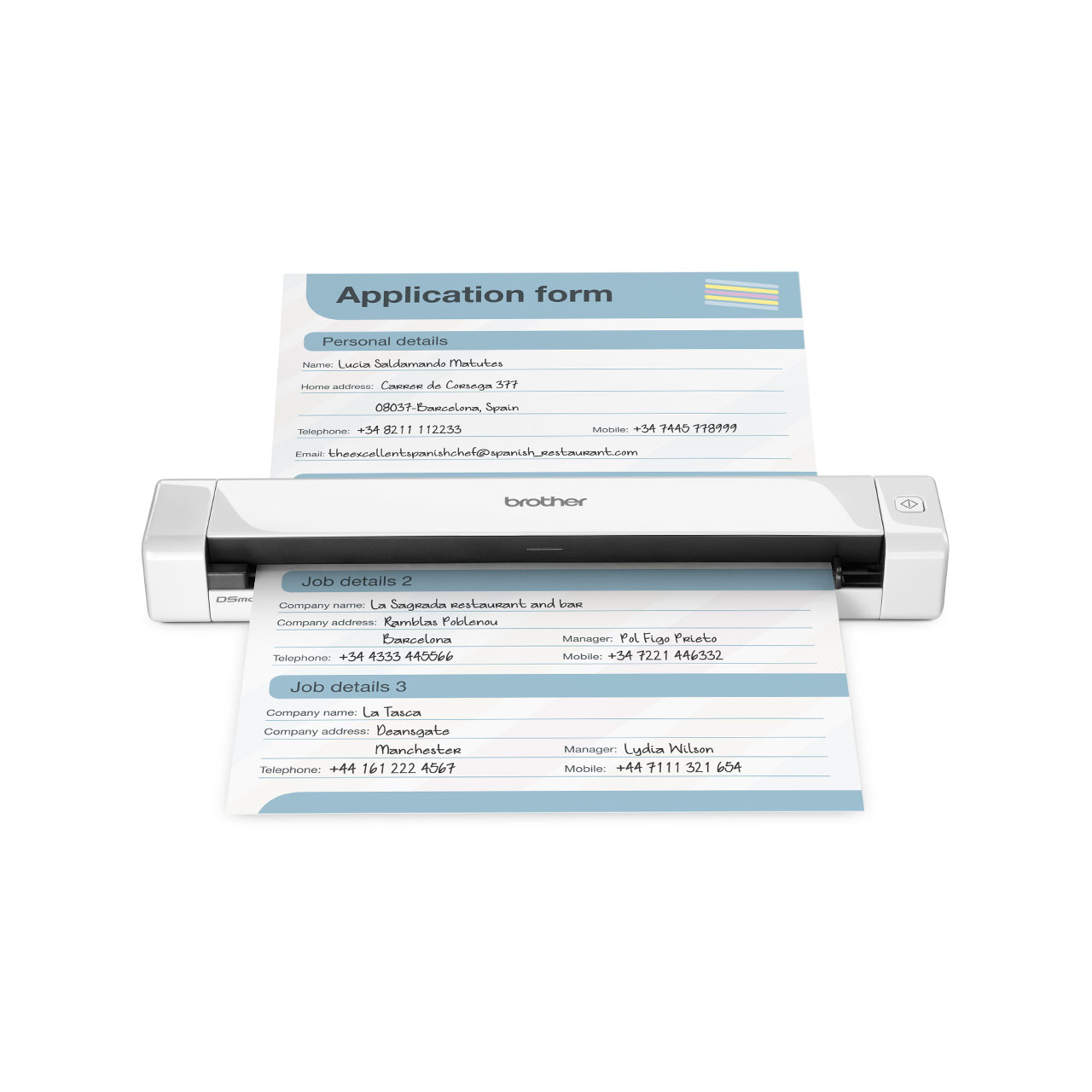 Brother DS-640 Mobile Scanner, 7.5PPM, USB