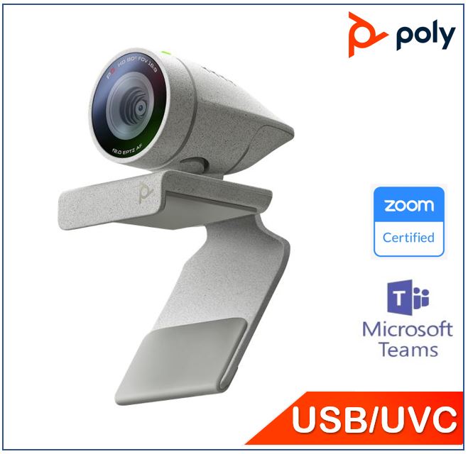 *Promo* Poly Studio P5 Professional Webcam, 1080p Camera, Auto low-light compensation, built-in microphone, integrated privacy shutter, USB connect