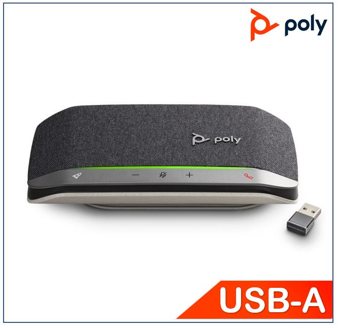 Plantronics/Poly Sync20+, Standard, Personal Smart Speakerphone, including BT600 USB-A dongle, Reduce echo and noise, Slim and portable, Status light