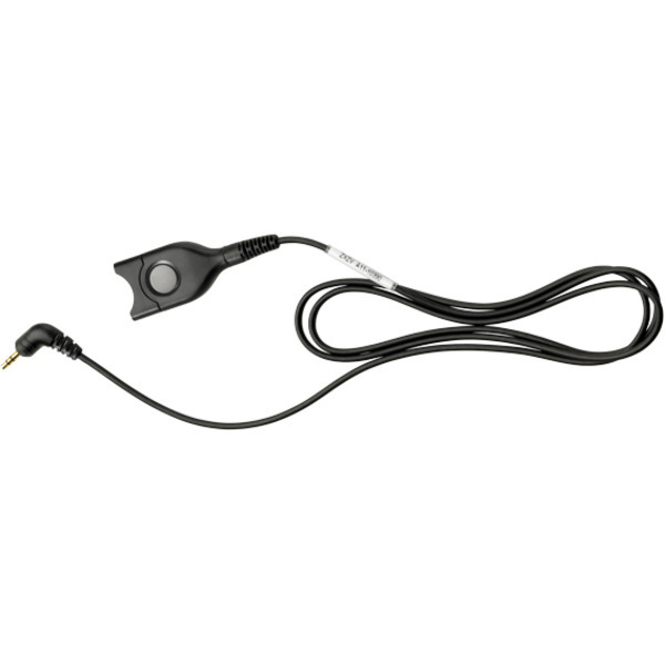 EPOS | Sennheiser Dect/GSM Cable: 100 cm ED cable to 2.5mm - 3 Pole jack plug without microphone damping. For deskphones such as Panasonic phones with