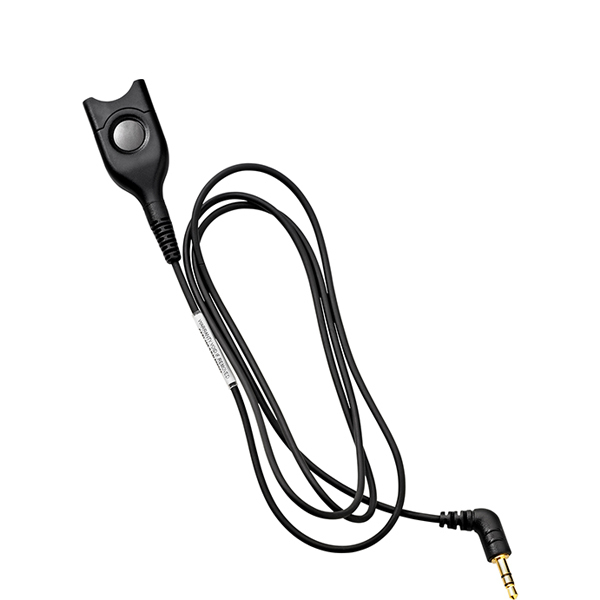 EPOS | Sennheiser DECT/GSM Cable: EasyDisconnect with 60 cm cable to 2.5mm - 3 Pole jack plug To use with a DECT & GSM phone featuring a 2.5 mm - 3 po