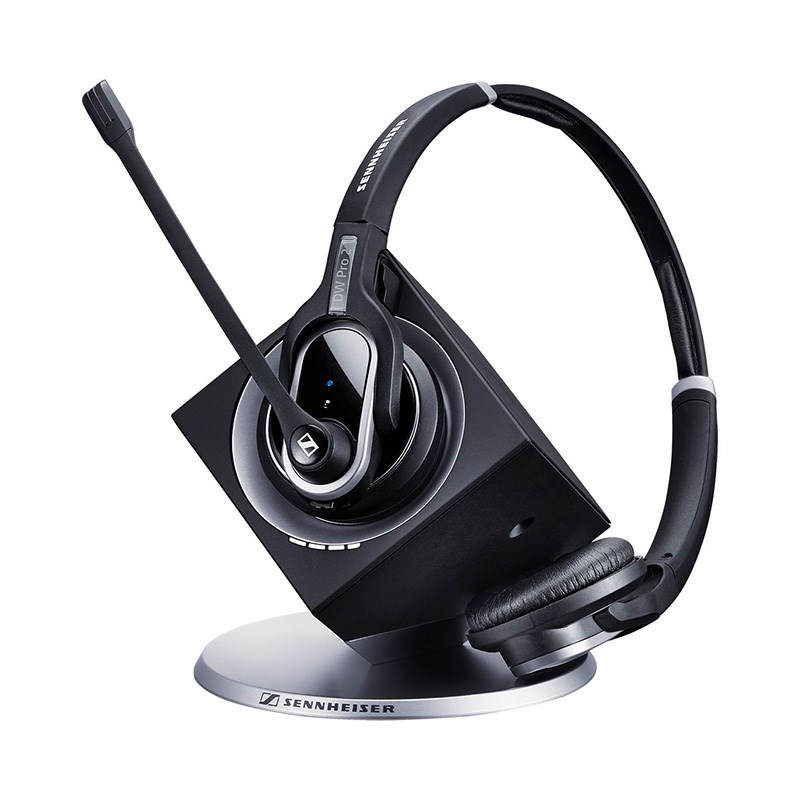 EPOS | Sennheiser  DW Pro 2 - DECT USB Wireless Office headset with base station, USB / PC, ultra NC Mic,  Binaural, Lync certified