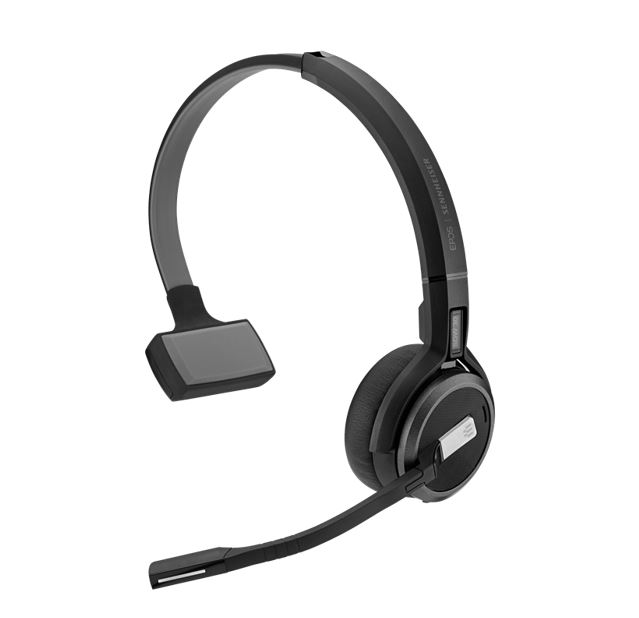 EPOS | Sennheiser DECT Wireless Office headset SINGLE EAR, with ultra noise cancel microphone and mute button on mic boom. To be used with the SDW 5