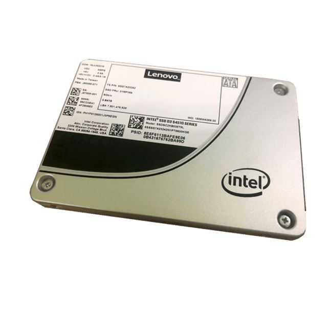 LENOVO ThinkSystem 2.5' Intel S4510 480GB Entry SATA 6Gb HotSwap SSD for SR250/SR530/SR550/SR570/SR590/SR630/SR650/SR635/SR645/SR655/SR665/ST250/ST550