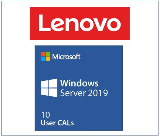 LENOVO Microsoft Windows Server 2019 Client Access License (10 User) ST50 / ST250 / SR250 / ST550 / SR530 / SR550 / SR650 / SR630