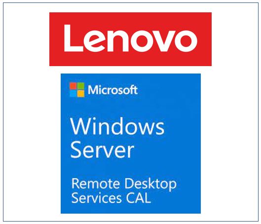 LENOVO  - Windows Server 2019 Remote Desktop Services Client Access License (1 User) ST50 / ST250 / SR250 / ST550 / SR530 / SR550 / SR650 / SR630