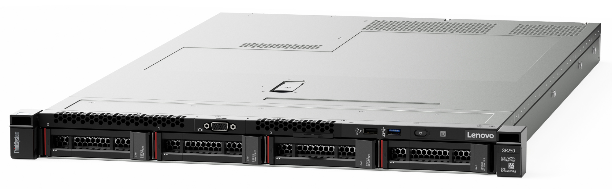 LENOVO ThinkSystem SR250 (1/1x Xeon E-2236 6C/12T 3.4GHz, 1/4x 16GB, 4/4x LFF HS, Onboard SW RAID, 2x 1GbE, XCC Ent, 1/2x 450W, 3 Yr Ltd Wty)