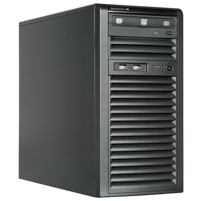 SuperMicro SuperChassis 731i-300B, Mini Tower, Suits Micro ATX MB, 2 x Front USB 2.0, 2 x 5.25' HDD bays, 4 x 3.5' HDD Bays, No PSU, Black