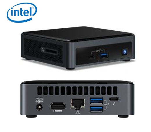 Intel NUC i3-10110U 4.1GHz 2xDDR4 SODIMM M.2 PCIe SSD HDMI USB-C (DP1.2) 3xDisplays GbE LAN WiFi BT 6xUSB DS POS no AC Cord ~RNUC11PAHI30000