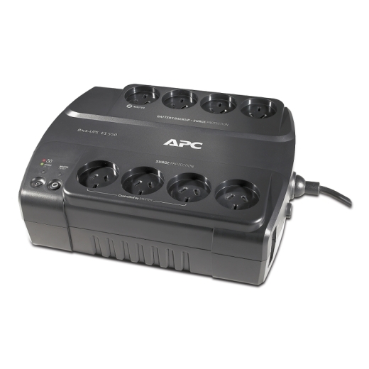 APC Back Up ES 550 UPS, 550VA, 230V, 330W, 8 x Power Sockets, Wall Mountable, Perfect Battery Backup & Surge Protection for Home Computers, 2 Year War