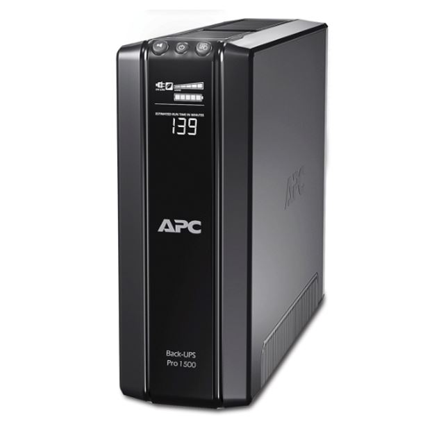 APC Back-UPS Pro 1500VA 230V 865W, 5 x IEC C13 (Surge Protection), 2x IEC Jumpers, 5x IEC C13 (battery backup), Cold-start capable, automatic self-tes