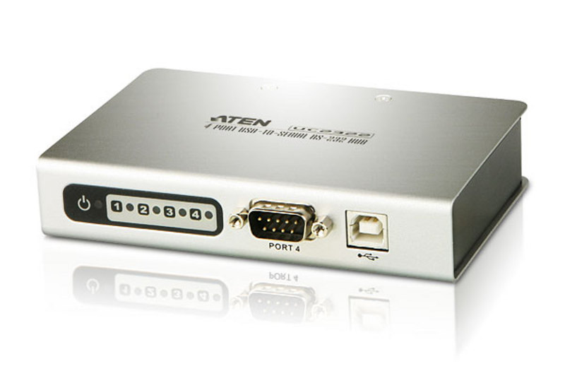 buy Aten Serial Hub 4 Port USB to RS232 Converter w/ 1.8m cable, Supports Hot-Swapping & Plug and Play online from our Melbourne shop