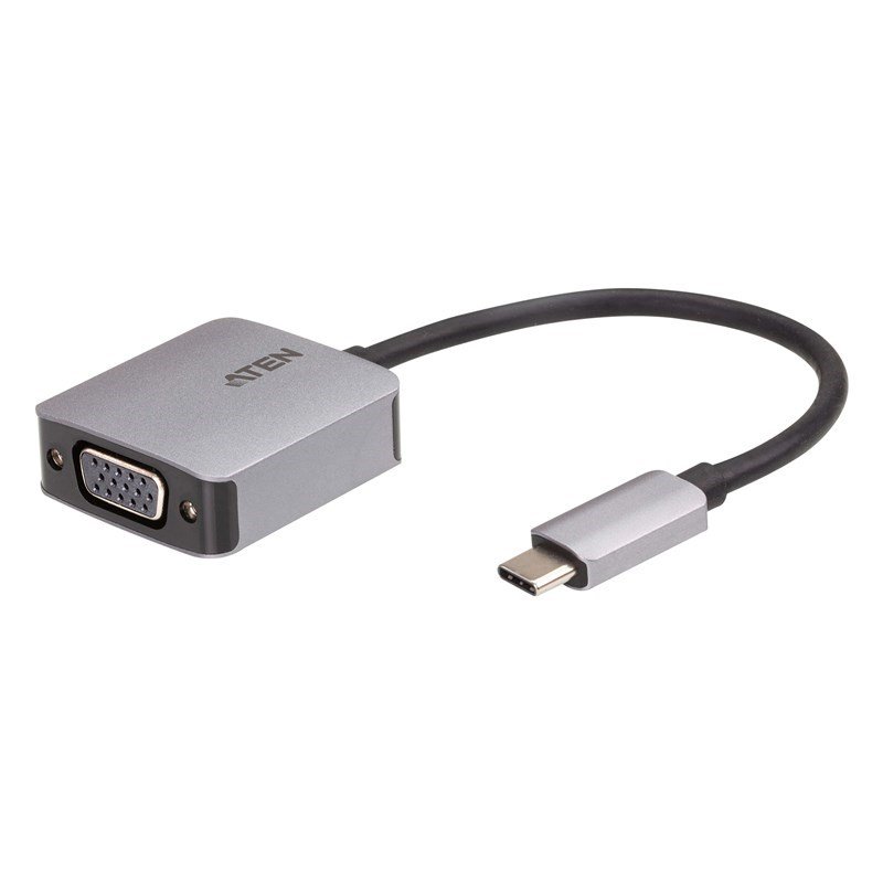 Aten USB-C to VGA Adapter, aluminium housing