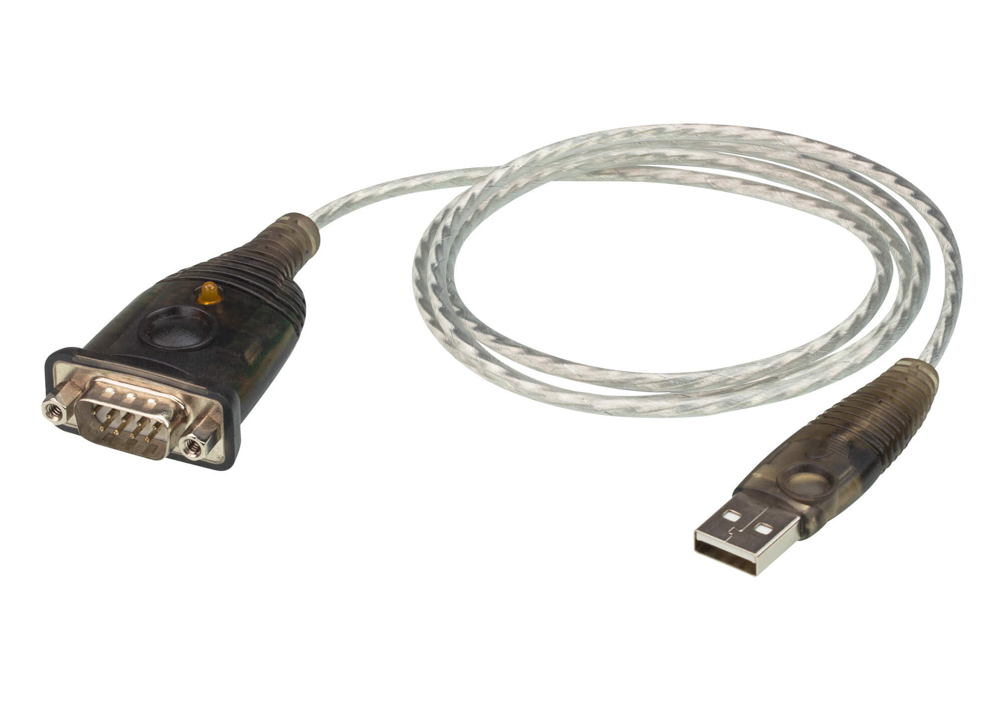 Aten USB to RS232 converter with 1m cable，  921.6 Kbps Transfer Rate, Compatible with Windows, Mac, Linux