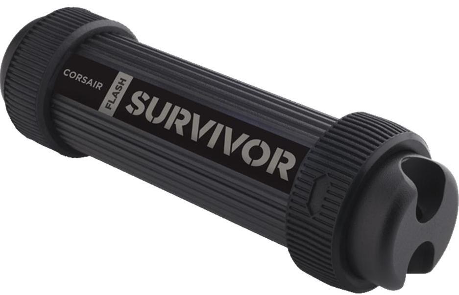 Corsair 32GB Survivor Stealth USB3.0 Flash Drive Aluminum Military Style Design Rugged Waterproof to 200m Vibration & Sock Resistant Windows Mac Linux