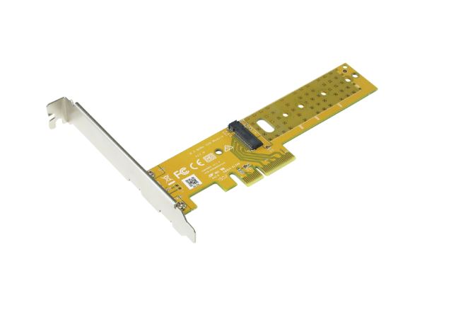 Sunix PCIe x 4 to NVMe M.2 Key-M card P2M04M00, PCIe Gen3 x4, Compliant Full High and Low Profile PCIe Bracket