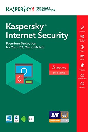 Kaspersky Internet Security 3-User 1-Year Digital Download Windows